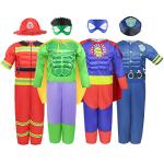 Boys Superhero Muscle Chest Costume Set