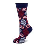Captain America Argyle Dress Socks for Men