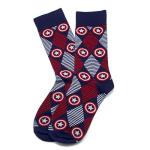 Captain America Argyle Dress Socks for Men
