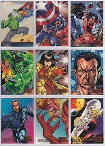 DC vs Marvel 1995 Trading Card Set - 100 Cards