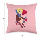 Supergirl Stars Throw Pillow for DC Super Hero Girls
