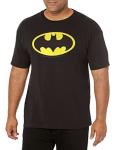 DC Comics Bat Logo T-Shirt - Black/Yellow, XL