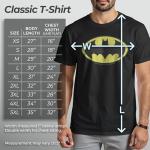 DC Comics Bat Logo T-Shirt - Black/Yellow, XL