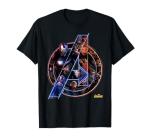 Avengers Infinity War Neon Team T-Shirt