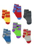 Avengers Kids Crew Socks 6 Pack (Red/Multi)