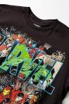 Marvel Comics Hero Team T-Shirt - Black, XXL