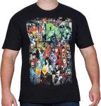 Marvel Comics Hero Team T-Shirt - Black, XXL