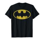 Batman Distressed Classic Logo Tee for Fans