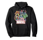 Avengers Retro Comic Graphic Pullover Hoodie