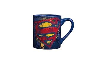 DC Comics Superman Splatter Paint Ceramic Mug