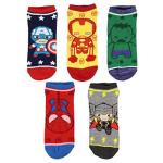 Marvel Avengers Chibi Superhero Ankle Socks - 5 Pairs