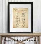 Superheroes Patent Wall Art Print - Unique Home Decor