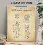 Superheroes Patent Wall Art Print - Unique Home Decor