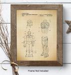 Superheroes Patent Wall Art Print - Unique Home Decor