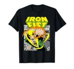Marvel Iron Fist Retro Comic Graphic Tee