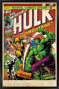 Wolverine Marvel Comics Wall Poster with Frame