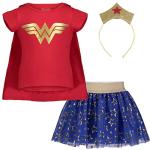 Wonder Woman Big Girls 4 Piece Costume Set