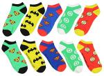 DC Superhero Logo Ankle Socks - 5 Pairs