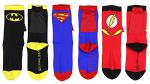 Batman, Superman, Flash Boys' Caped Crew Socks 3-Pack