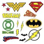DC Superhero Logos Peel and Stick Wall Decals