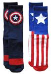 Captain America Athletic Crew Socks - 2 Pairs