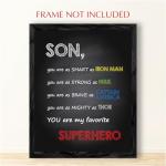 Marvel Superhero Wall Art - My Favorite Son
