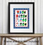 Superhero Bathroom Wall Art Print - Unique Decor