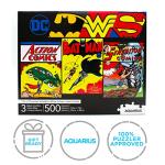 DC Comics Jigsaw Puzzle Set - 3 x 500 Pieces