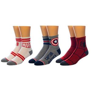 Marvel Quarter Socks 3-Pack for Men