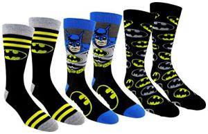 Batman Crew Socks 3-Pair Set for Men