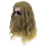 Thor Endgame Long Curly Blonde Wig with Beard