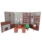 DC Retro Batman 66' Wayne Manor Library Playset
