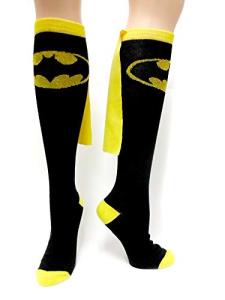 Batman Black Cape Socks for Women, Size 5-10