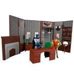 DC Retro Batman 66' Wayne Manor Library Playset