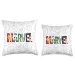Avengers Heroes Comic Book Throw Pillow
