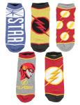 DC Comics The Flash No Show Socks 5-Pack