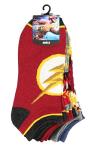 DC Comics The Flash No Show Socks 5-Pack