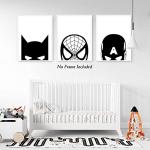 Spiderman Black and White Canvas Wall Art