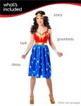 Wonder Woman Costume Dress for Women, Medium