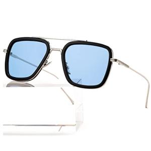Tony Stark Vintage Square Metal Sunglasses - Iron Man