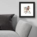 Wonder Woman Empowerment Wall Art - Black Framed