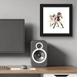 Wonder Woman Empowerment Wall Art - Black Framed