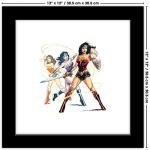 Wonder Woman Empowerment Wall Art - Black Framed