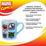 Marvel Superhero Ceramic Mug - 14 Oz