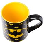 Batman Logo Ceramic Coffee Mug with Bat Pattern