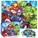 Superhero 100-Piece Kids Puzzle in Metal Box