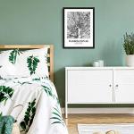 Washington DC Abstract Map Art Print Poster