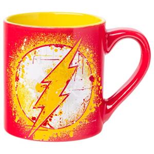 DC Comics Flash Splatter Logo Ceramic Mug, 14oz