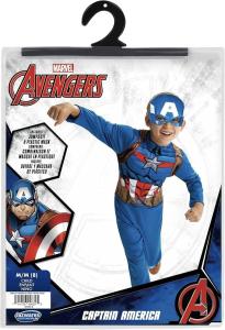 Captain America Youth Costume with Half Mask