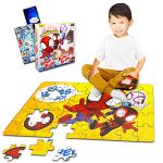 Spider-Man 46-Piece Floor Puzzle and Stickers Bundle